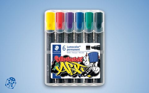 Staedtler Lumocolor Permanent-Marker - 6 Farben