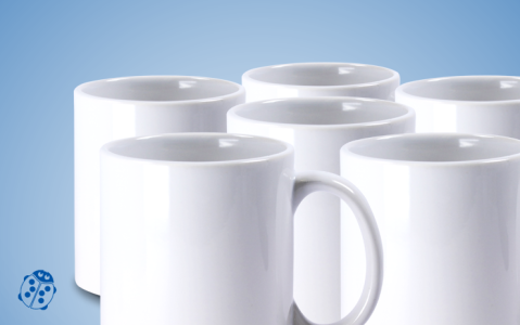 Weiße Tasse für Sublimationsdruck - 36 Stück